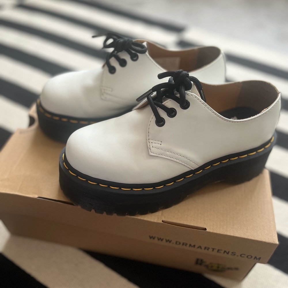 1461 SMOOTH LEATHER PLATFORM SHOES